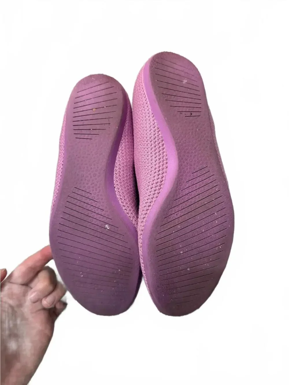 Allbirds Tree Breezers Women's Pink Knit Flats Size 7